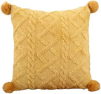 Thickened Taffel Plush Pillow Quilt 2-in-1, Multifunctional Autumn Winter Quilt, Dual Purpose Cushion, Foldable Travel Blanket(Color4,Large) by Unknown