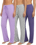 3 Pack Women's Pajama Pants Soft Lounge PJ Bottoms Comfy Sleepwear Pijamas by RealEssentials