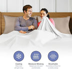 Kickoff Viscose Bamboo Pillowcase, King, Set of 2, 100% Organic Hidden Zippered Viscose Bamboo Pillow Case King Size, Cooling Pillow Cover for Hot Sleepers (20"x40", Iced Latte) - Image 7