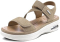 mysoft Women's Comfortable Walking Sandals Platform Wedge Ankle Strap by mysoft