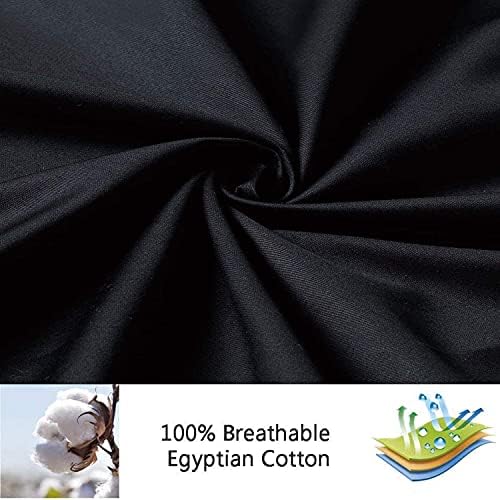 100% Egyptian Cotton King Size Pillow Protectors with Zipper Set of 4 - Image 2