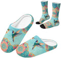 House Slippers for Women Washable Closed Toe with Cute Socks by Unknown
