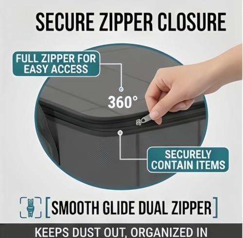 Spacious Moving Storage Bin Zippered Organizer for Clothes，3PC：110L - Image 4