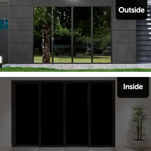 HIDBEA Mirror Blackout Window Film, 100% Light Blocking,29.5in x 6.5ft - Image 2