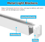 Extra Long U-Channel Light Gap Blockers - Premium Blackout Strips for Nursery, Bedroom & Dorm Room - Effective Light & Draft Stopper, Enhance Privacy & Comfort - Image 5