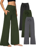 Showitty Wide Leg Pants for Women with Pockets, High Waist Yoga Lounge by Showitty