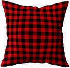 EMMTEEY Checked Pillow Covers 26x26 Throw Pillow Cover Set of 2 - Image 2