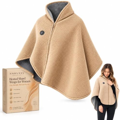 Heated Shawl Wraps for Women Portable USB wearable Heated Blanket by Unknown