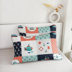 HOSIMA Nautical Patchwork Quilt Twin,Coastal Bedspread with 2 Pillowcases. - Image 6