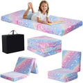 MeMoreCool Glow Rainbow Unicorn Foldable Floor Mattress Kids, 63x26 Inch by MeMoreCool