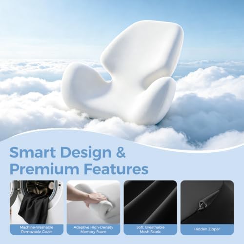 BEBAS Lumbar Support Pillow for Car, Memory Foam Back Cushion for Driving - Image 4
