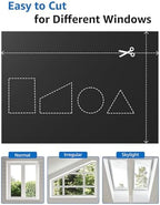 Sumobaby Blackout Curtains Portable 72”x84” No Drill Black Out Window Cover - Image 4