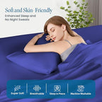 100% Pima Cotton Pillowcases – 800 Series, Ultra Soft & Cooling, King/Cal-King 20"x40", Set of 2 – Royal Blue, Hotel Luxury Quality, Envelope Closure, Skin & Hair Friendly - Image 4
