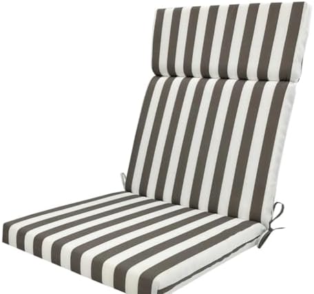 Outdoor Indoor Water Resistant Seat Cushion Backrest Back Deep Chair Cushion for Patio, Lawn, Camping, Beach, Picnic, Travel, Office, Sofa, Chair by Gujuja