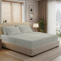 Pizuna 100% Cotton King with Four Cases Sheet Set 600 Thread Count Silver by Pizuna