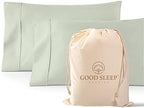 1000 TC Standard Pillowcases Set of 2 100% Egyptian Cotton Pillow Cases by GoodSleepBedding
