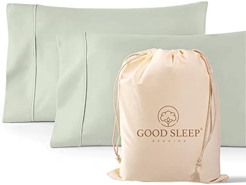 1000 TC Standard Pillowcases Set of 2 100% Egyptian Cotton Pillow Cases by GoodSleepBedding