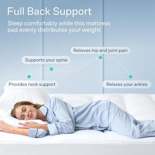 Niagara Sleep Solution 100% Cotton Top Full XL Mattress Pad, Pillow Top - Image 4