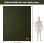 Whispering Winds 100% Wool Blanket, Premium King Size (108"x90") - Image 2
