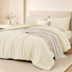 FUANNA Twin Comforter Set 5 Pieces, Luxury Bed in a Bag Soft Bedding Sets by FUANNA