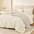 FUANNA Full Comforter Set 7 Pieces, Luxury Bed in a Bag Soft Bedding Sets by FUANNA