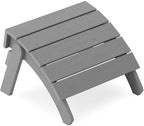 YEFU Folding Adirondack Ottoman Outdoor, Grey by YEFU