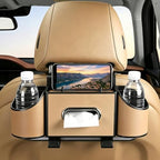 Back Seat Car Organizer, Nappa Leather Seat Organizer with Cup Holders by Unknown