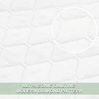 Exclusivo Mezcla Reversible Twin Quilt Bedding Set, White - Image 4