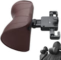 Adjustable U-Shaped Car Headrest Pillow, 180° Head Neck Pillow for Driving Support Seat Ergonomic Design Leather Comfortable Short Trips Supporting Long Ride Travel Sleeping Essentials(Leather-Coffee) by Unknown