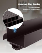 1 Pcs 1-3/4" x 36" U Shaped Aluminum Door Bottom Sweep - Image 4