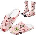 Jeiento Womens Fuzzy Slipper and Socks Winter Warm Gifts for Mom,Wam Cozy Indoor Socks Comfort Home Shoes by Jeiento