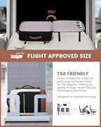 LOVEVOOK Large Travel Backpack for Women, TSA Carry on Backpack for Airplanes, 40L Personal Item Travel Bag for Women fits 17" Laptop,Waterproof Carry on Bag Airplane Approved with 3 Packing Cubes - Image 3