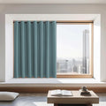 NICETOWN Blackout Curtains 72 inches Long, Grommet Privacy Window Treatment Thermal Insulated Room Darkening Sliding Glass Door Drape for Bedroom Living Room, 1 Panel, W100 x L72, Greyish Blue by NICETOWN