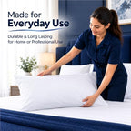 EcoLaire Pillow Covers - Pillowcases Standard Size, Pack of 120 - Cotton Rich T200 Polycotton - Bulk Pillows Cases - 20" x 30" (Fits 20"x 28" Pillows) for Home, Hotels, Hospitals, Rentals,Crafting - Image 7
