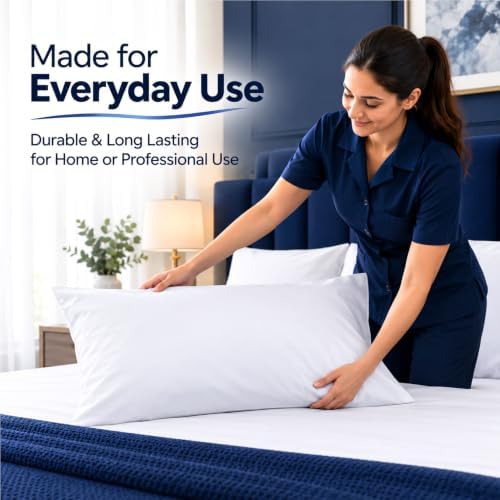 EcoLaire Pillow Covers - Pillowcases Standard Size, Pack of 120 - Cotton Rich T200 Polycotton - Bulk Pillows Cases - 20" x 30" (Fits 20"x 28" Pillows) for Home, Hotels, Hospitals, Rentals,Crafting - Image 7