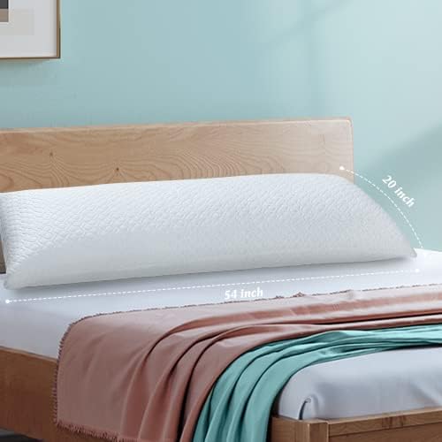 Rainmr Extra Thick Body Pillow Memory Foam – Long Pillow for Adults – Thicker Inner Case – Soft & Cooling Double Pillowcases, 20 x 54 inchesThicker Inner Body Pillow - Image 2