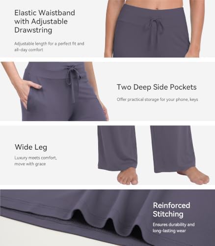 WiWi Bamboo Viscose Pajama Pants for Women Plus Size Cooling Bottoms S-4X - Image 4