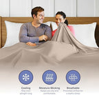 Kickoff Viscose Bamboo Pillowcase, King, Set of 2, 100% Organic Hidden Zippered Viscose Bamboo Pillow Case King Size, Cooling Pillow Cover for Hot Sleepers (20"x40", Snow White) - Image 7