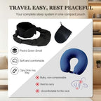 Airplane Sleep System, Eye Mask & Blanket, Long Flight Essentials - Image 6