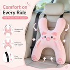 Ride Nuzzle Pillow,Car Sleeping Travel Pillow with Neck Support,H-Shaped - Image 2