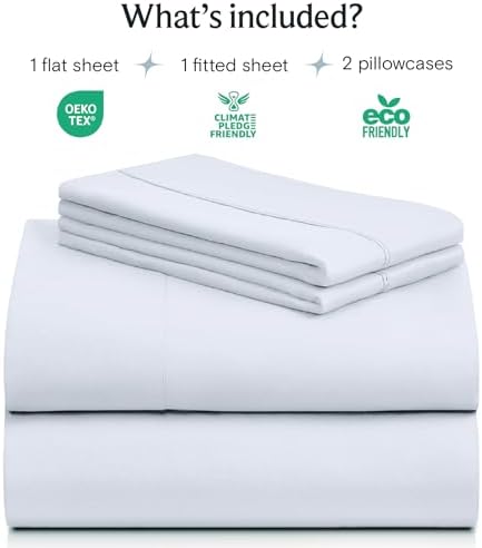 King Size Sheets Set, Cooling & Soft Deep Pocket Bed Sheets, 4PC - Image 2