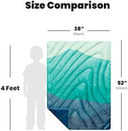 Rumpl Original Puffy Compact Throw Blanket, Seascape Ridge Mountains - Image 4