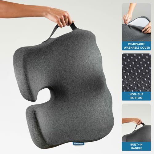 Driver Seat Cushion for Car, Tailbone Pain Relief Car Pillow and Seat Pad - Image 4