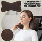 AceOrbit Dog Bone Shaped Travel Neck Pillow with Removable Cover,Brown - Image 4