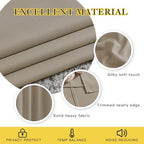 NICETOWN Sleep Blackout Curtains 84 inches Length for Small Windows, Noise Reducing and Block Draft Panels for Door Doorway Laundry Office Luxury Decor Theme (2 Panels, Taupe, W52 x L84) - Image 3