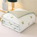 Coverless Duvet Single Double King Size, Reversible Summer Quilted Duvet Cosy and Lightweight Quilt Breathable Bedspreads Quilted Throw for Beds,Green 3,200 * 230cm by Unknown