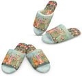 Jeiento Animal Cat Pattern Slippers for Women Lady Open Toe Slippers Soft Cushion Slip Resistant Spa Slipper for Hotel,Cozy Home Shoes by Jeiento