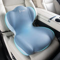 FLORICH Memory Foam Truck Seat Cushion,Car Seat Cushion and Lumbar Support Pillow for Office Chair, Ergonomic Back Support & Sciatica Relief for Long Drives(Blue) by FLORICH