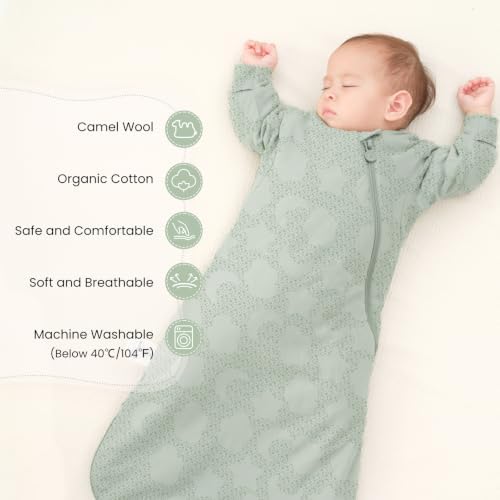 KaiyaBaby Organic Cotton Baby Sleep Sack, Long Sleeve 3.5 TOG, 0-6M - Image 2
