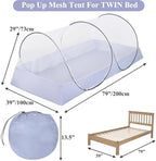 Pop Up Mosquito Net Foldable Cloth Base Mesh Tent - Image 2